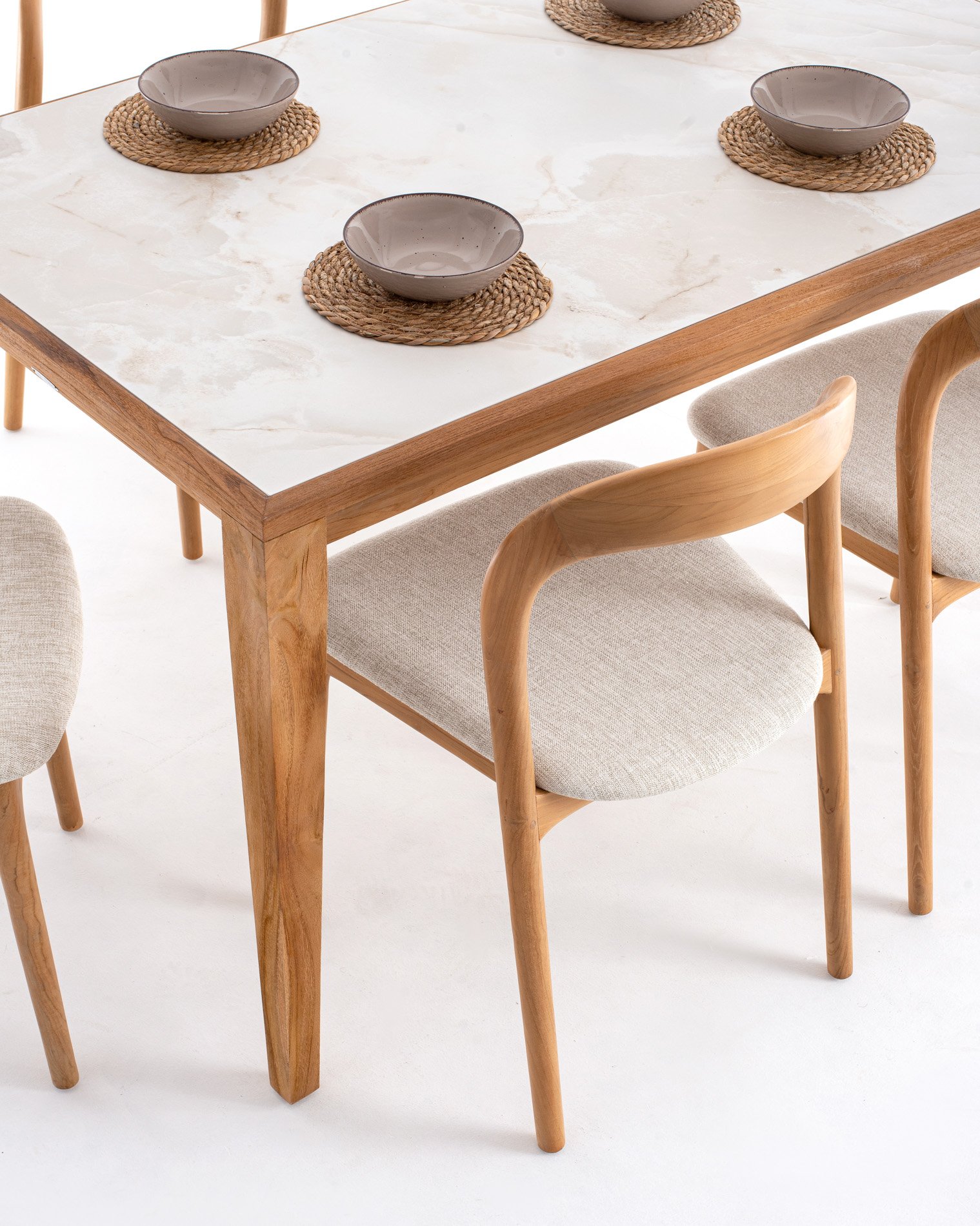 ASTRA DINING TABLE & NEVA DINING CHAIR CUSHION SEAT Thumbnail